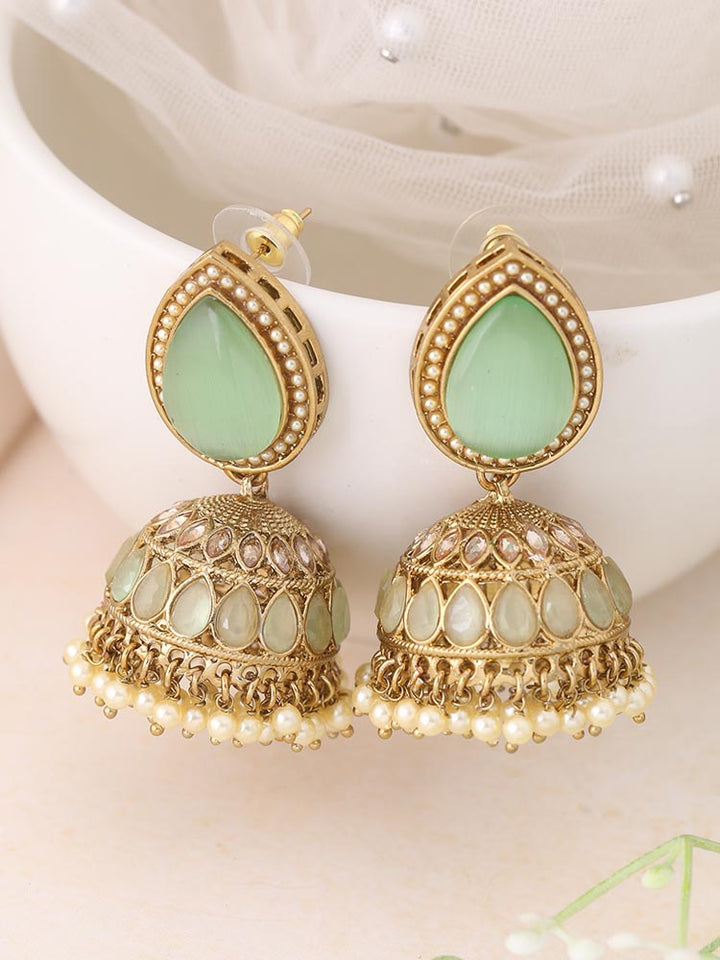 Mint Charuja Jhumkis