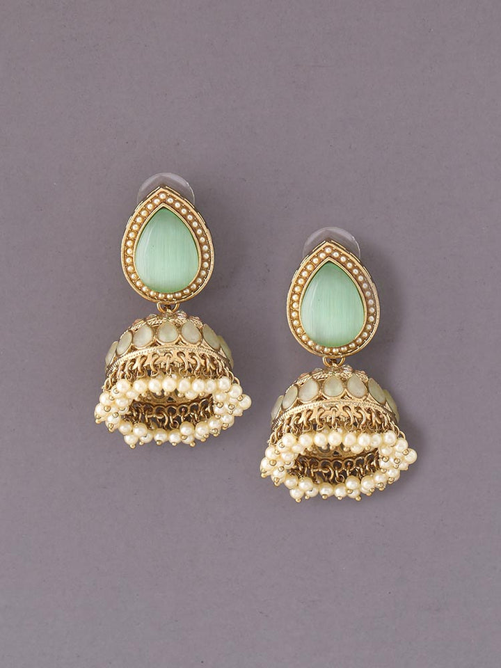 Mint Charuja Jhumkis