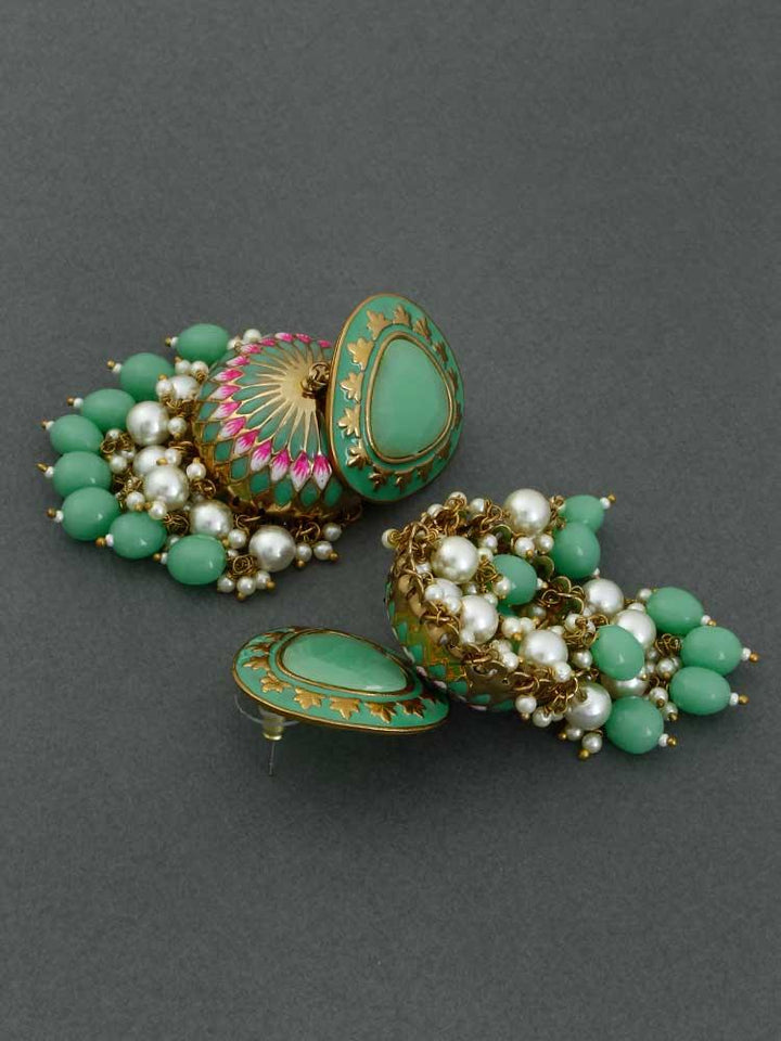 Mint Chetaki Jhumkis - Bling Bag