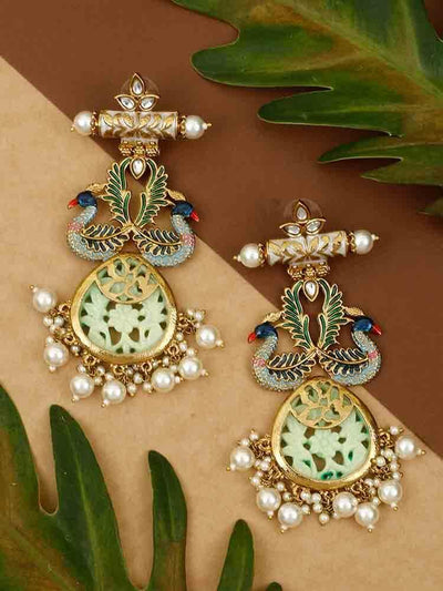 earrings - Bling Bag Mint Hiron Designer Earrings