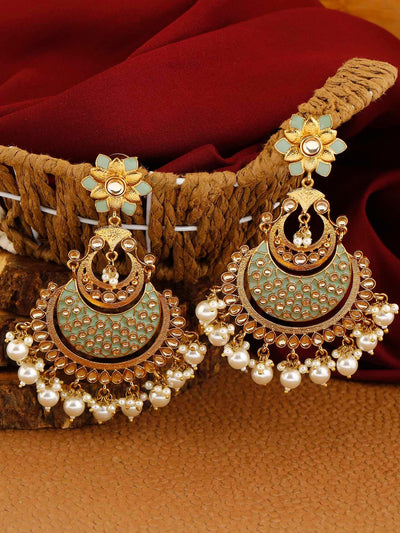 earrings - Bling Bag Mint Jalsa Designer Earrings