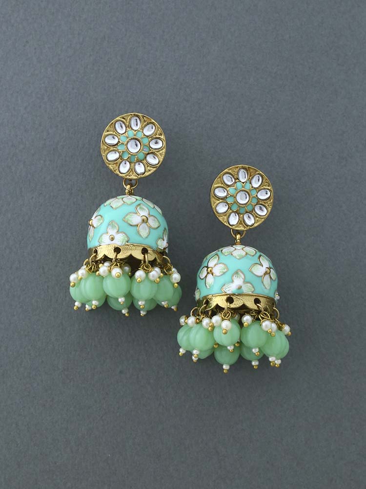 Mint Kabini Jhumkis