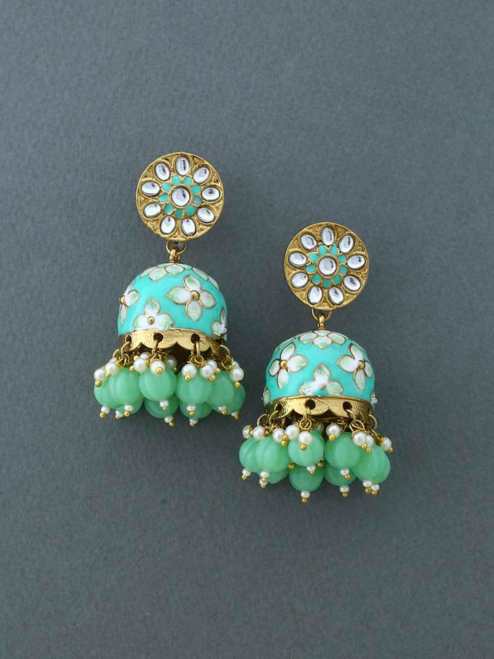 Mint Kabini Jhumkis