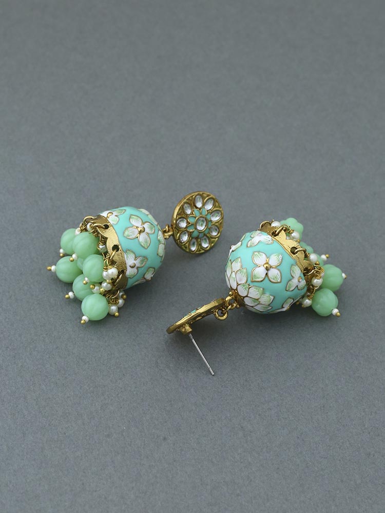 Mint Kabini Jhumkis