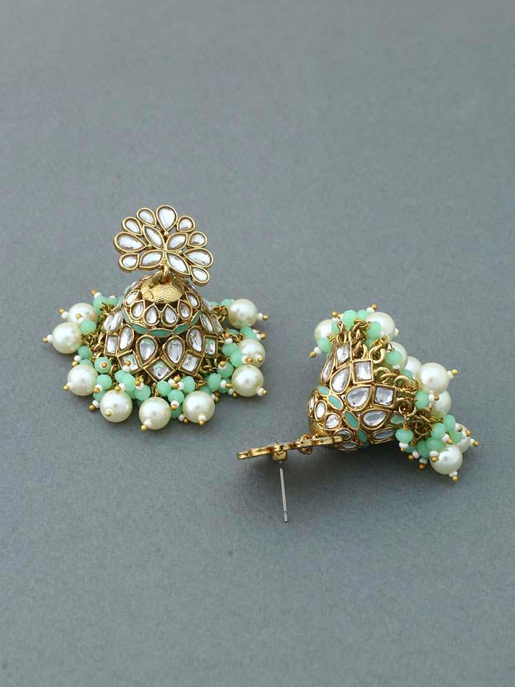 Mint Koyna Jhumkis - Bling Bag