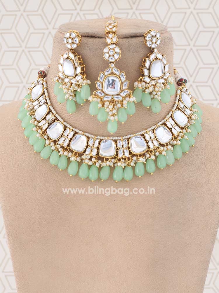 Mint Namya Kundan Jewellery Set
