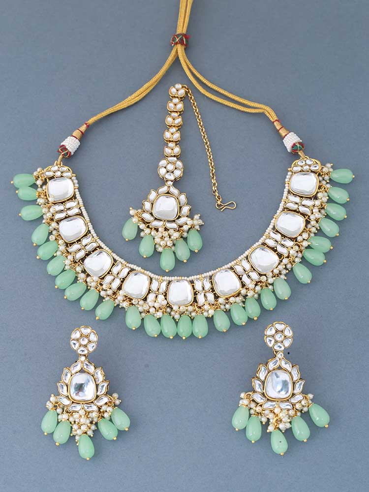 Mint Namya Kundan Jewellery Set