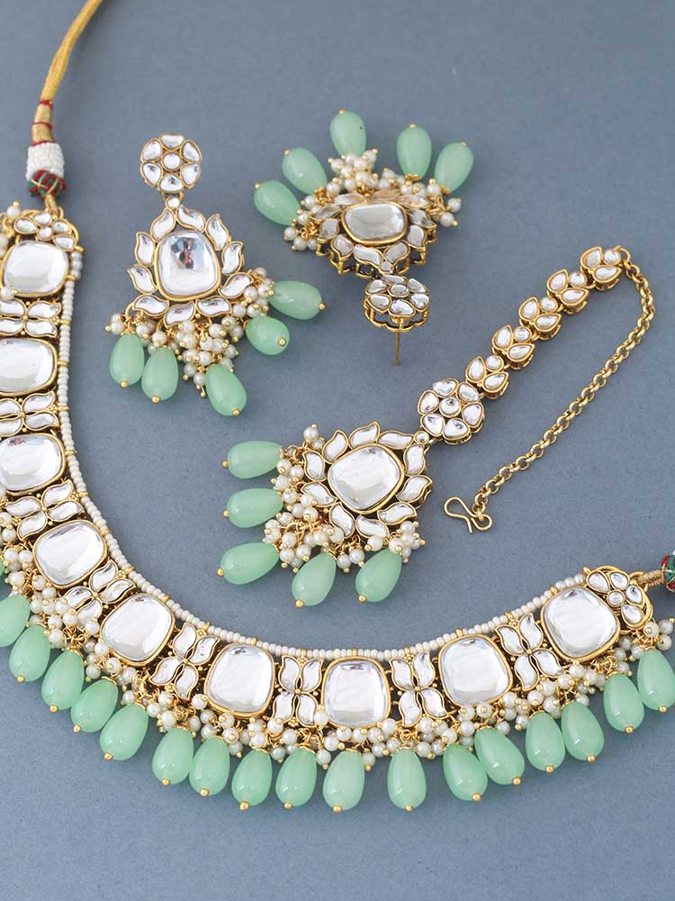 Mint Namya Kundan Jewellery Set