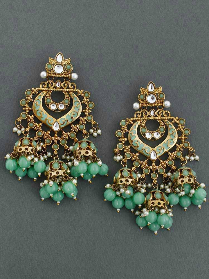 Mint Nityanta Jhumkis - Bling Bag