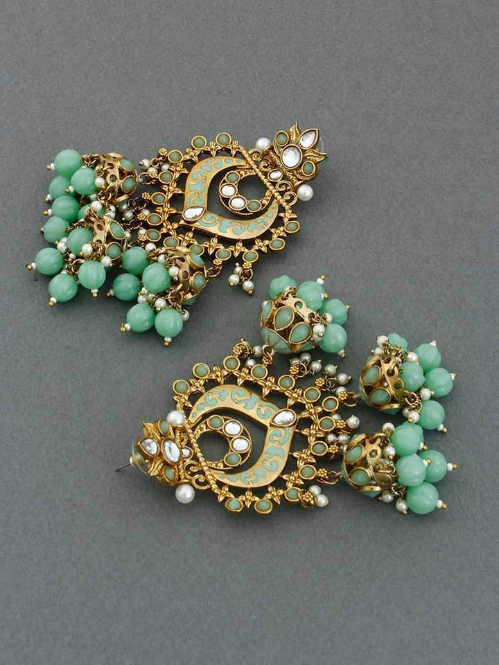 Mint Nityanta Jhumkis - Bling Bag