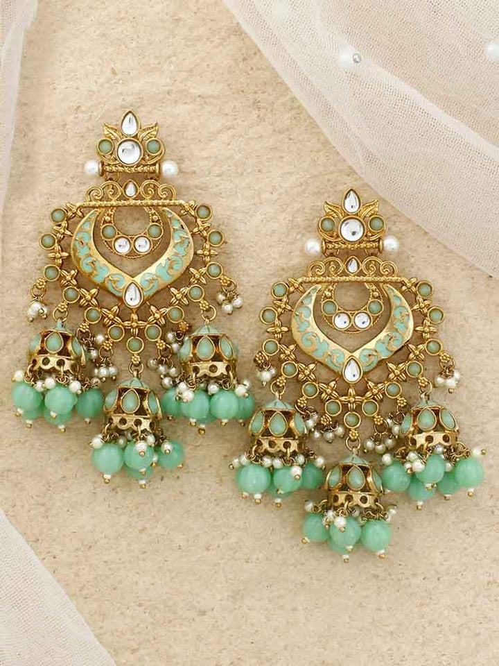 Mint Nityanta Jhumkis - Bling Bag