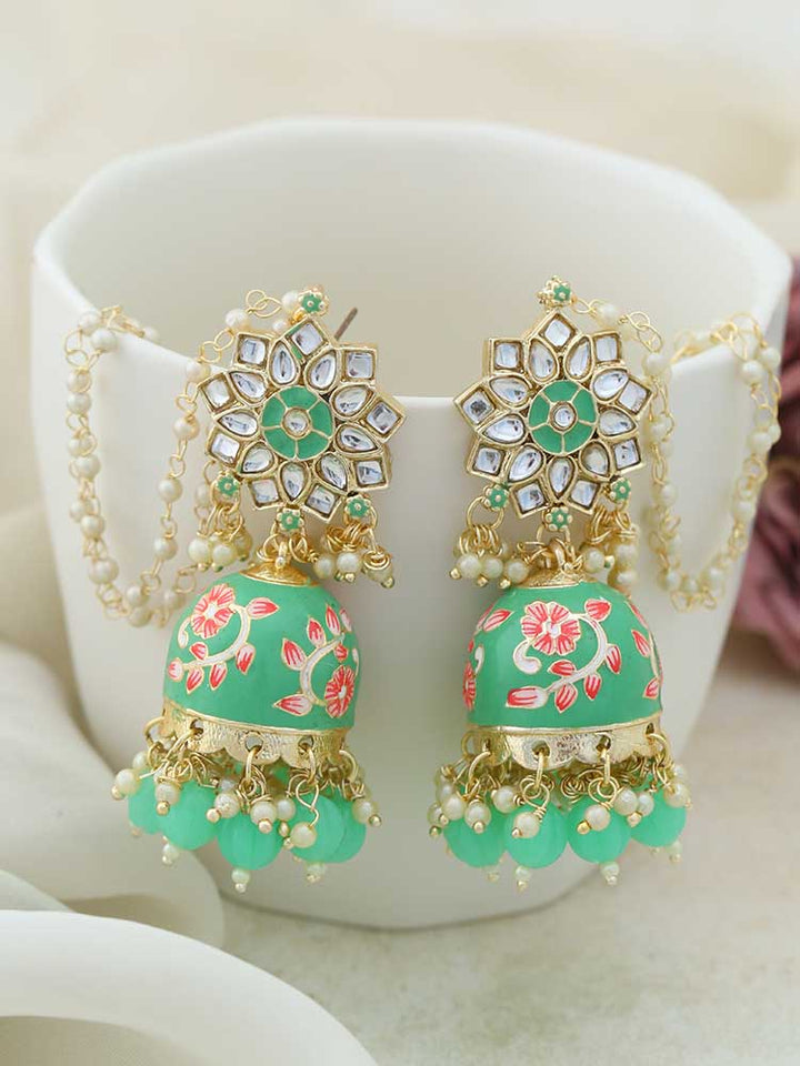 Mint Pairi Sahara Jhumkis