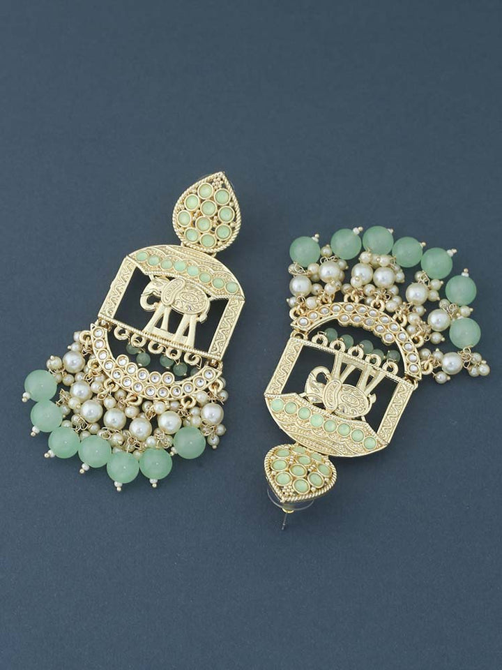 Mint Ripal Earrings