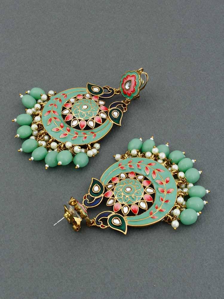 Mint Sangini Chandbalis - Bling Bag