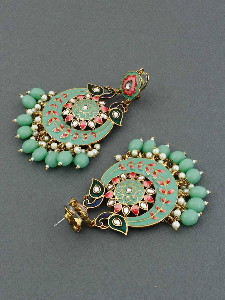 Mint Sangini Chandbalis - Bling Bag