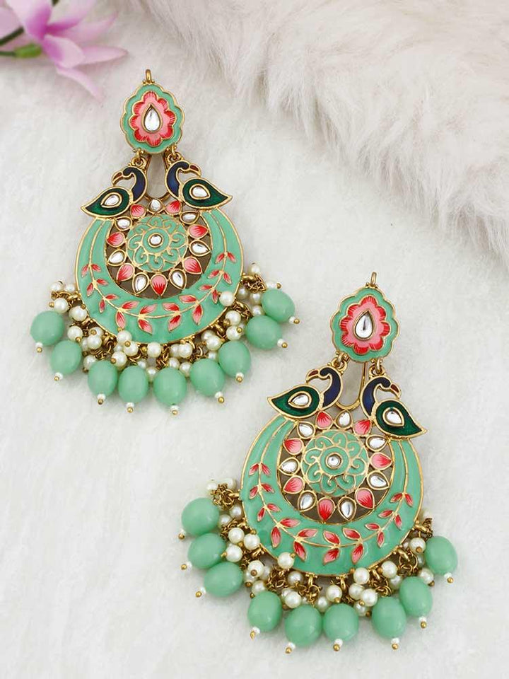 Mint Sangini Chandbalis - Bling Bag