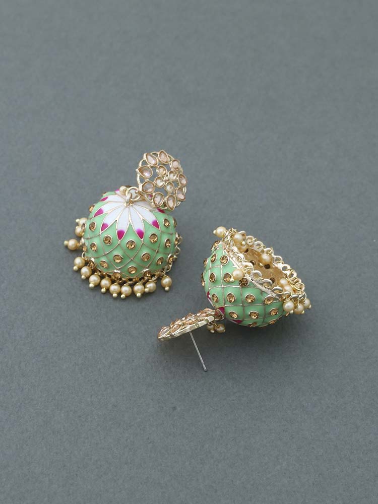 Mint Shipra Jhumkis
