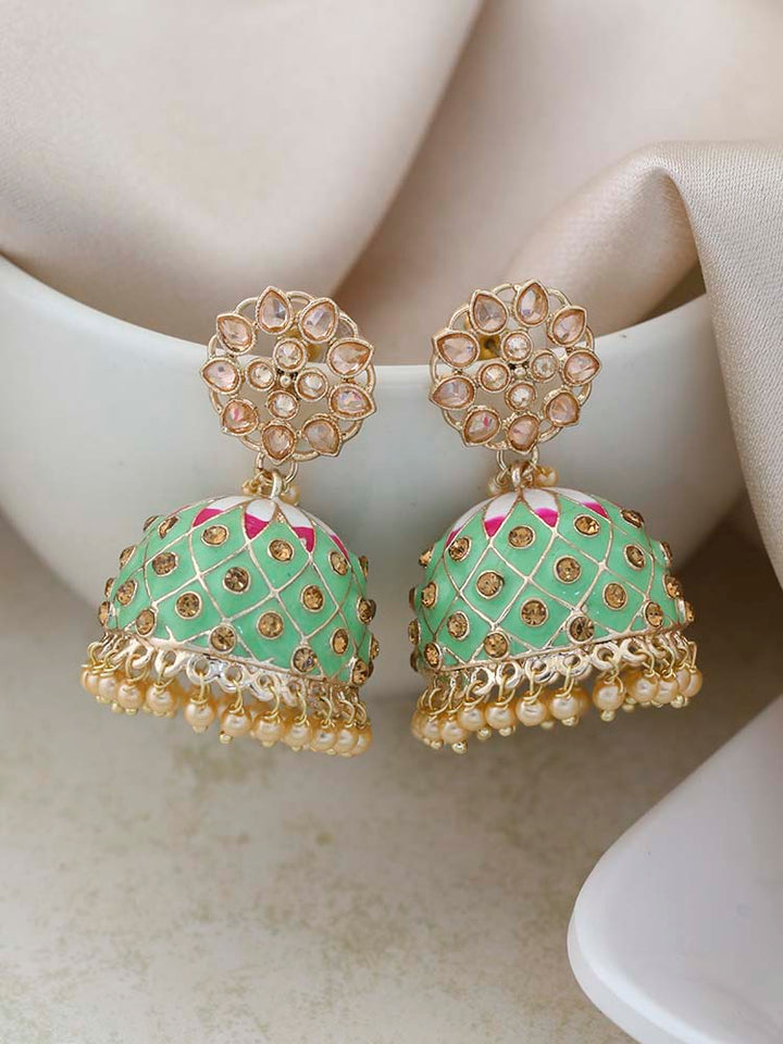 Mint Shipra Jhumkis