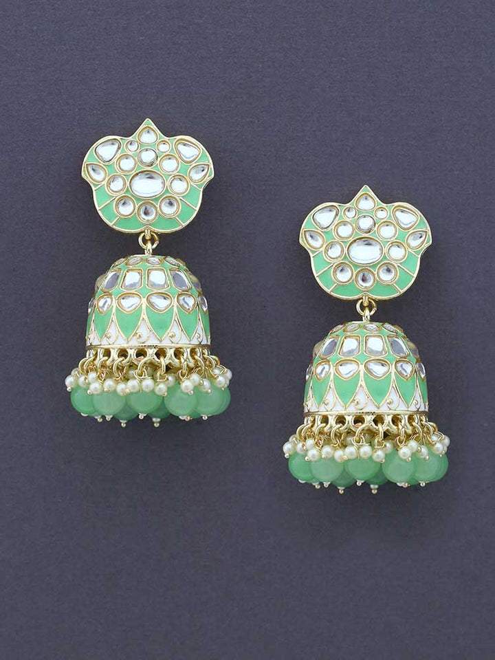 Mint Shirin Jhumkis