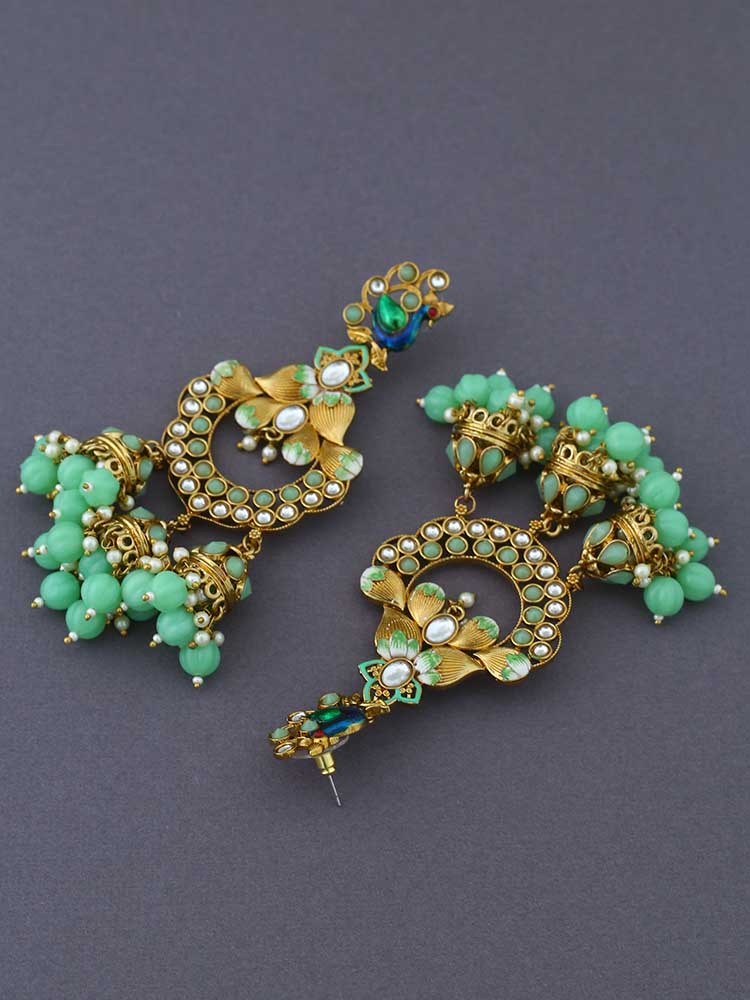 Mint Vrishank Jhumkis