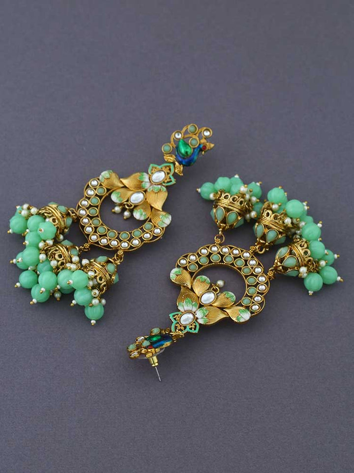 Mint Vrishank Jhumkis