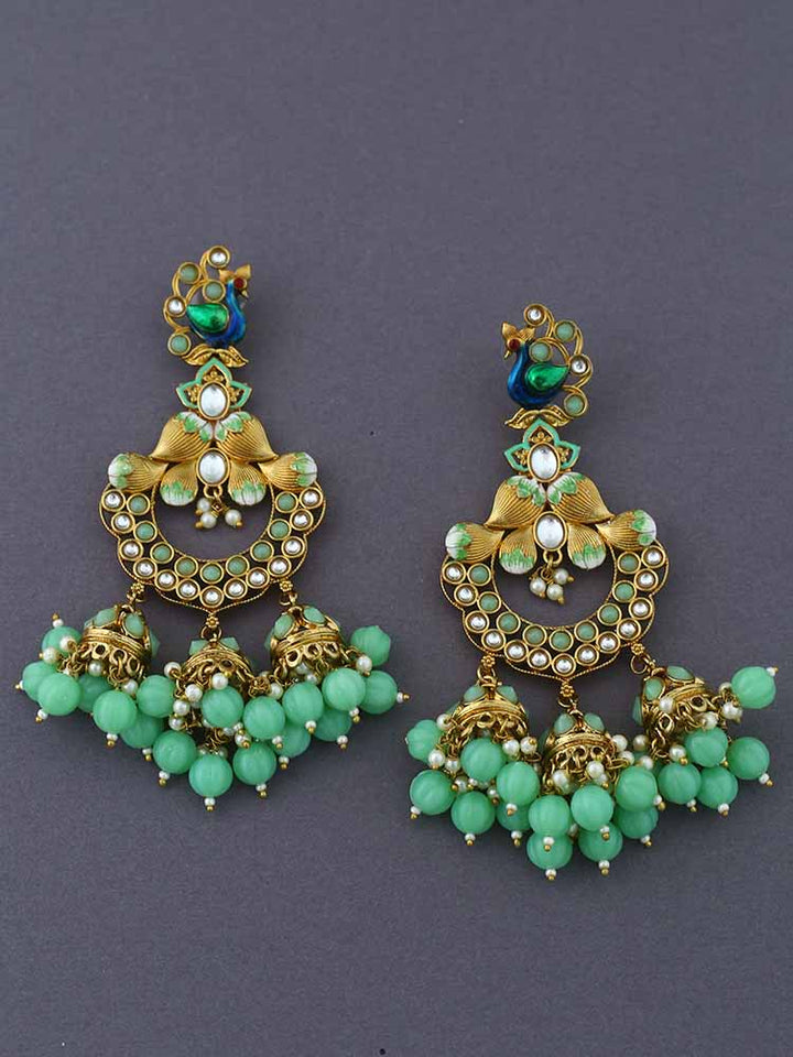 Mint Vrishank Jhumkis