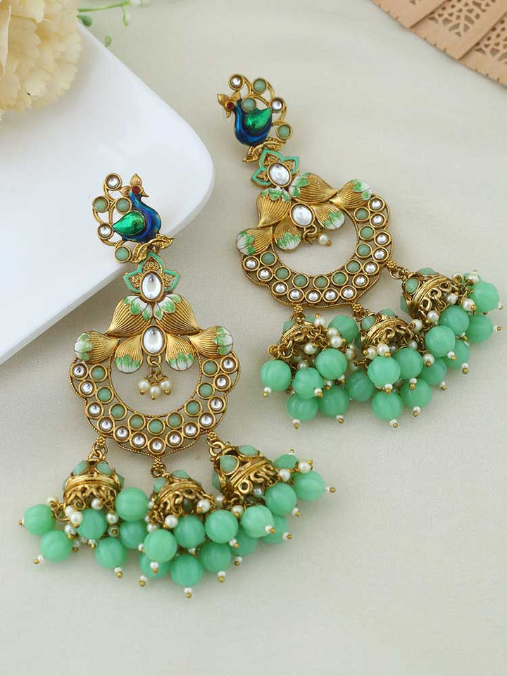 Mint Vrishank Jhumkis