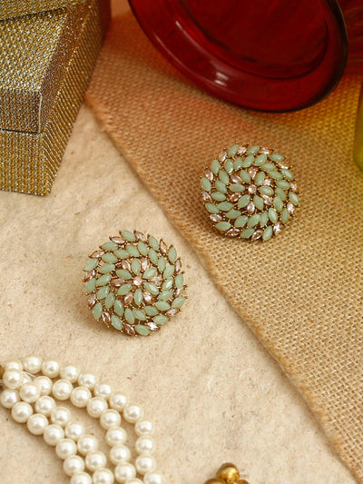 earrings - Bling Bag Mint Daliha Studs