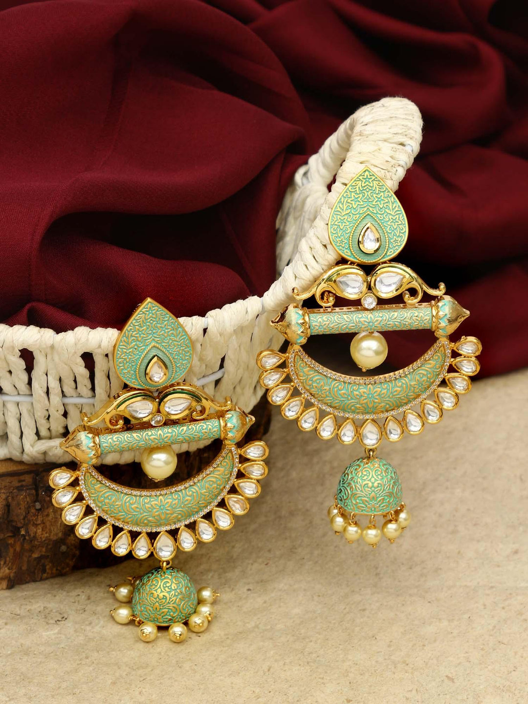 earrings - Bling Bag Mint Zarohi Zulree Earrings