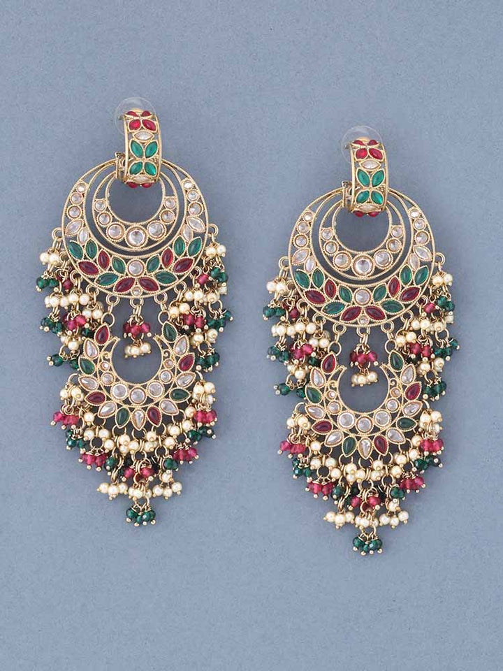 Multicolor Ekanjeet Jhumkis