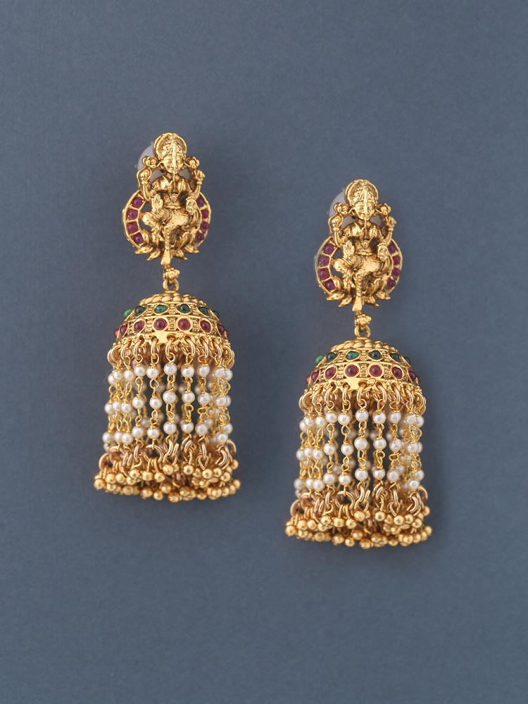 Multicolor Karshini Jhumkis