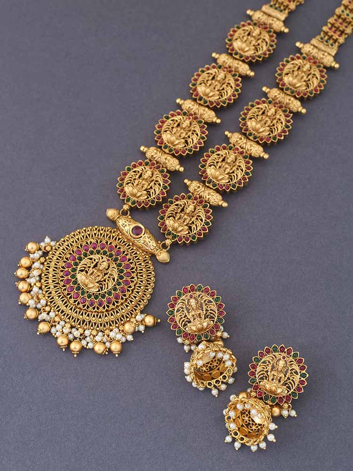 Multicolor Muktakesha Jewellery Set