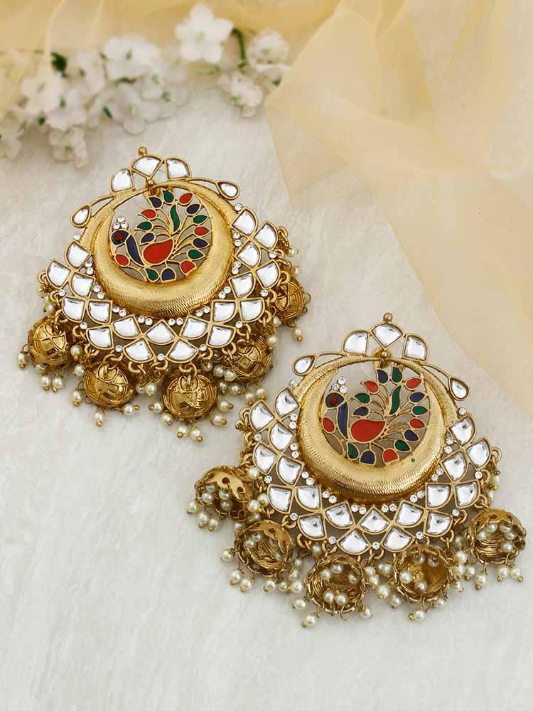 Golden Tazmeen Jhumkis - Bling Bag