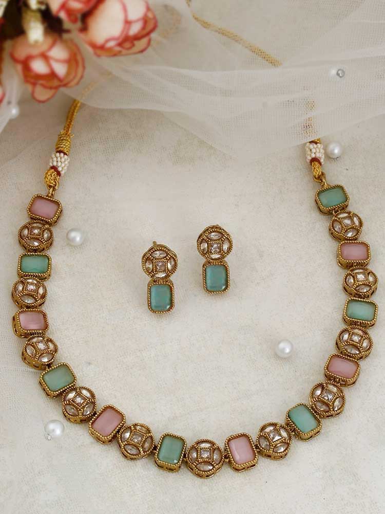 Multicolor Rupam Jewellery Set