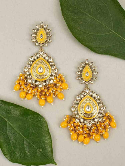 earrings - Bling Bag Mustard Aaritra Designer Earrings