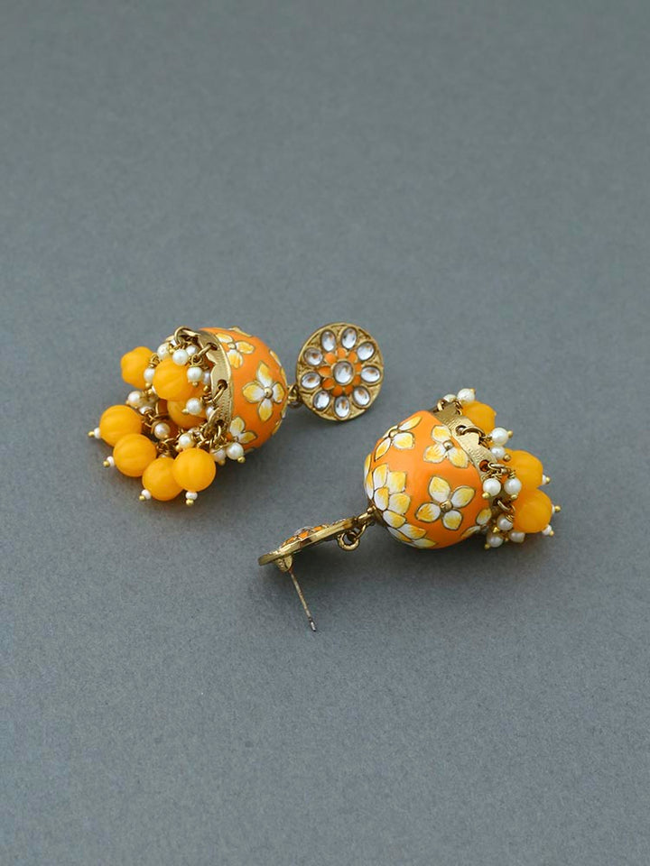 Mustard Kabini Jhumkis