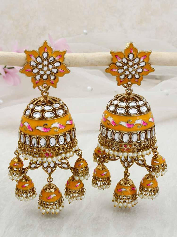 Mustard Kristina Jhumkis - Bling Bag