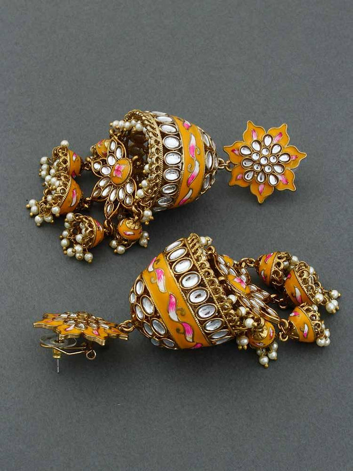 Mustard Kristina Jhumkis - Bling Bag