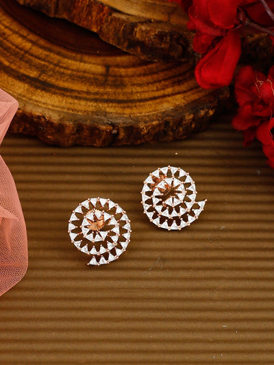 earrings - Bling Bag Myla Rosegold Zirconia Studs