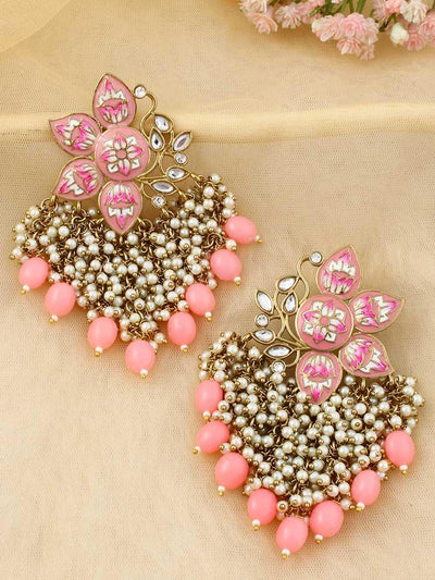 Neon Pink Chakrika Designer Earrings - Bling Bag