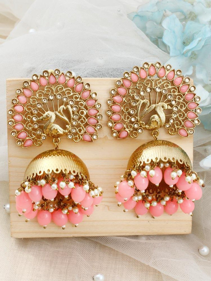Neon Pink Mayu Jhumkis - Bling Bag