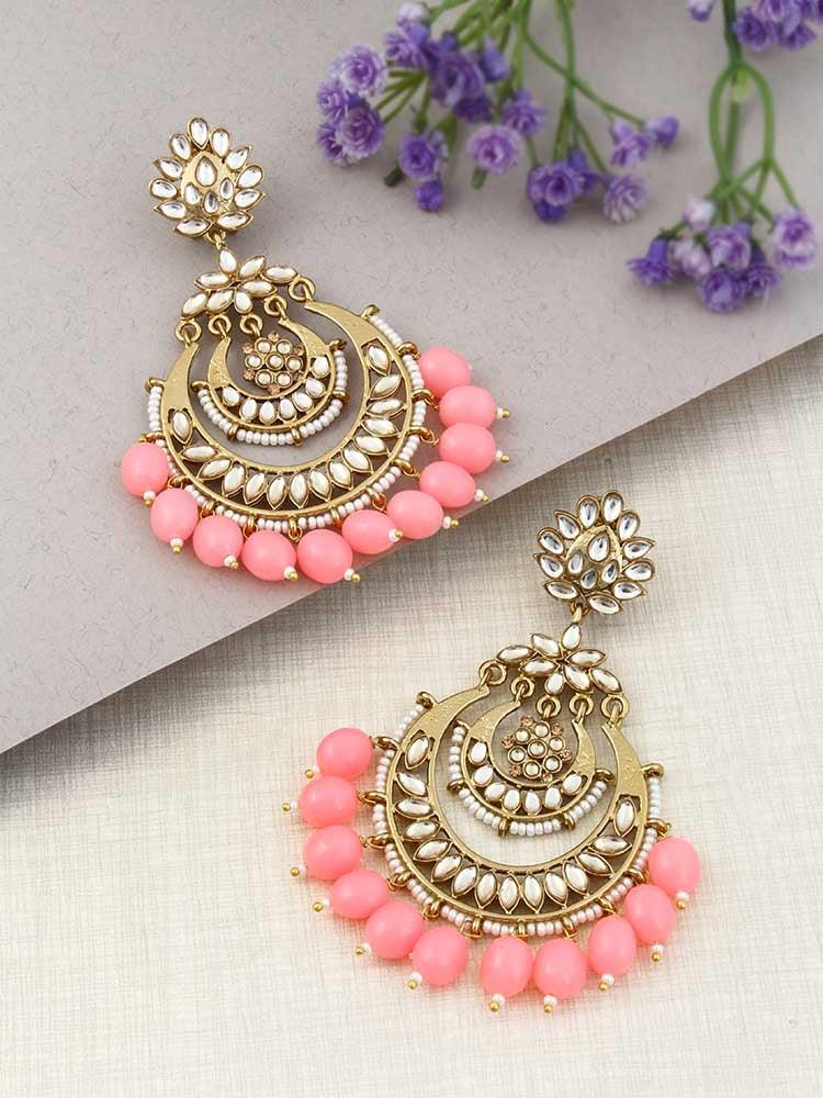 Neon Pink Mumtaz Chandbalis - Bling Bag