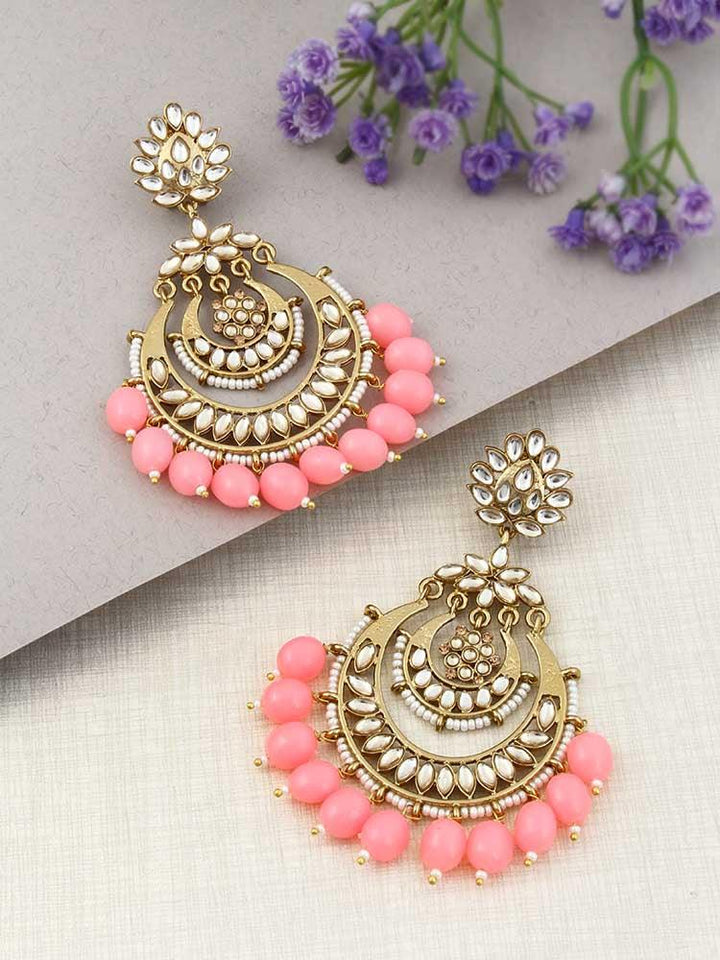 Neon Pink Mumtaz Chandbalis - Bling Bag