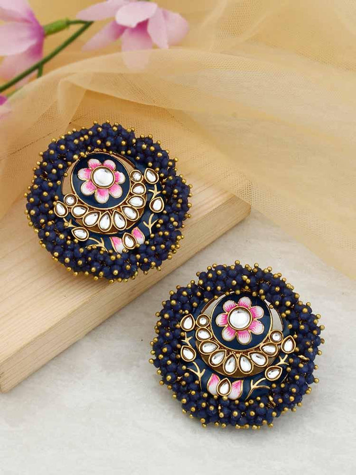 Navy Anju Studs - Bling Bag