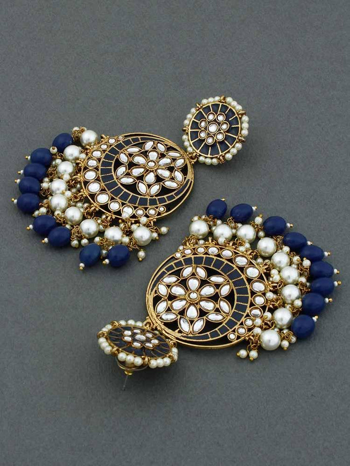 Navy Deepika Chandbalis - Bling Bag