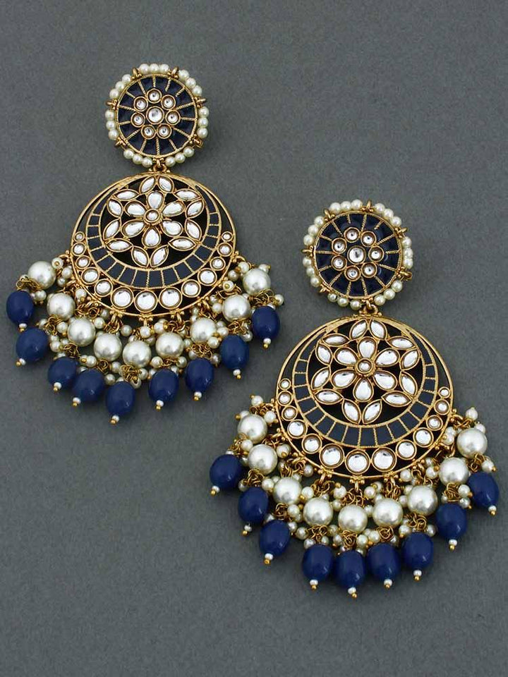 Navy Deepika Chandbalis - Bling Bag