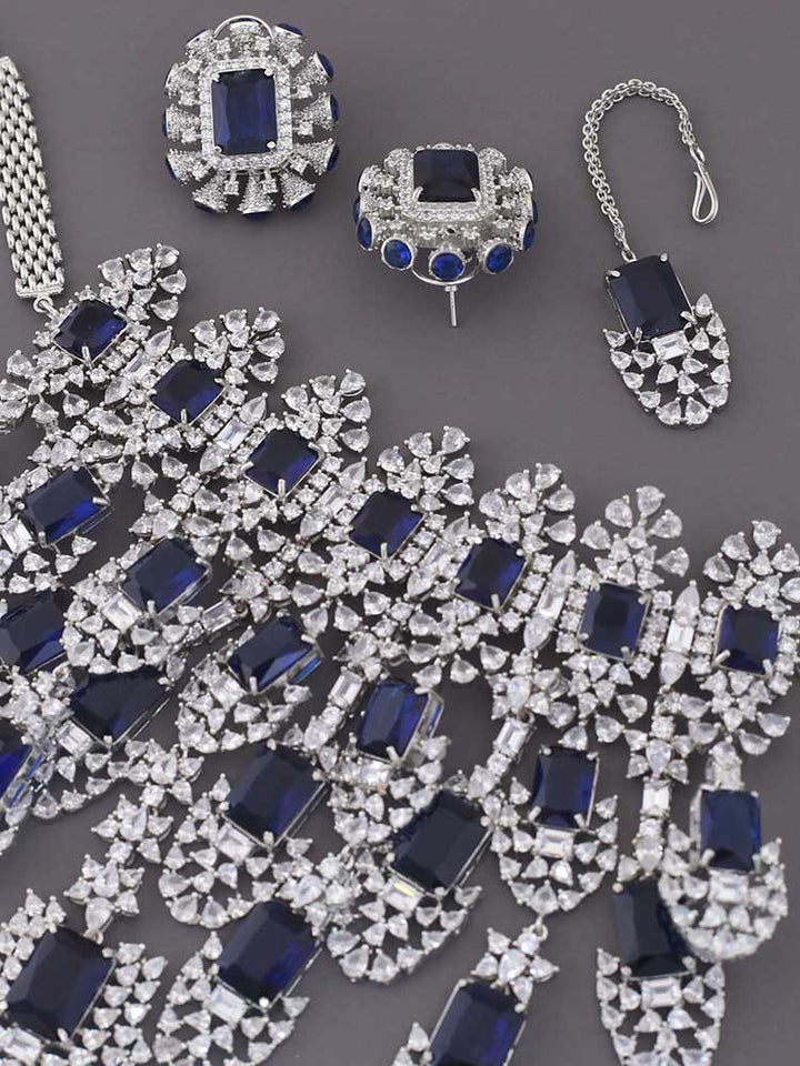Navy Kiara Bridal Jewellery Set