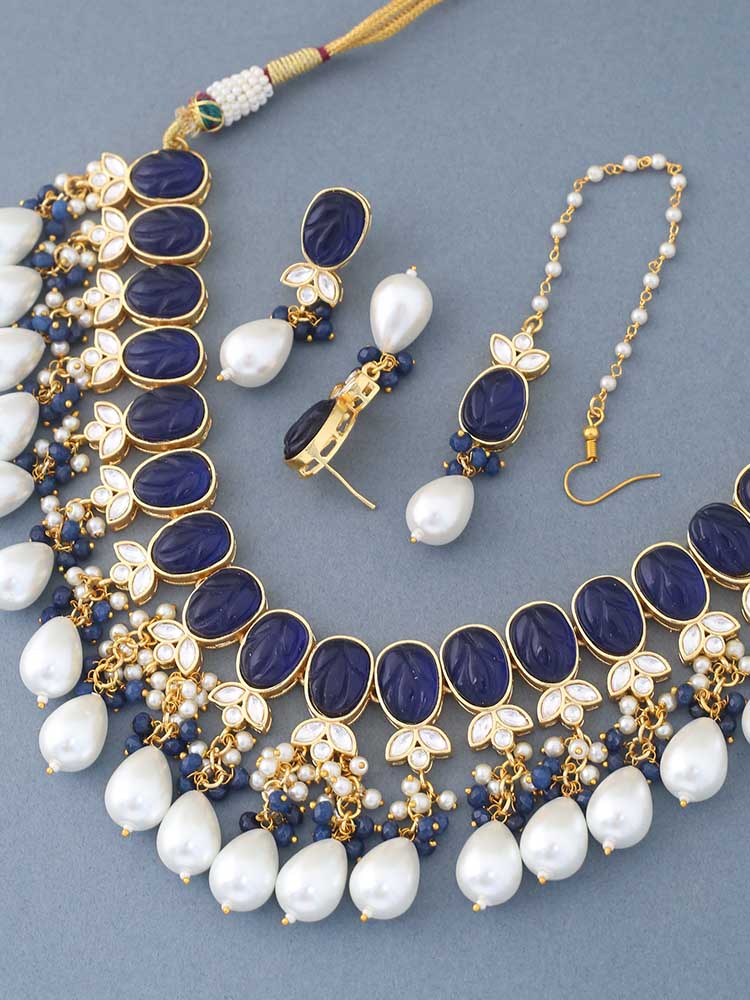 Navy Layina Jewellery Set