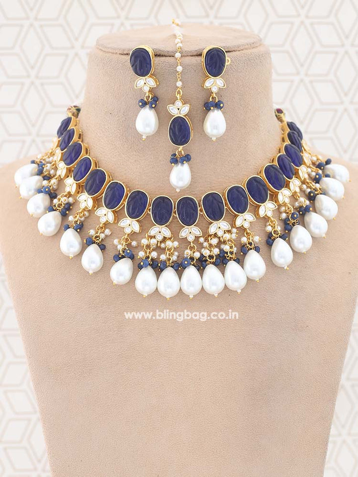 Navy Layina Jewellery Set