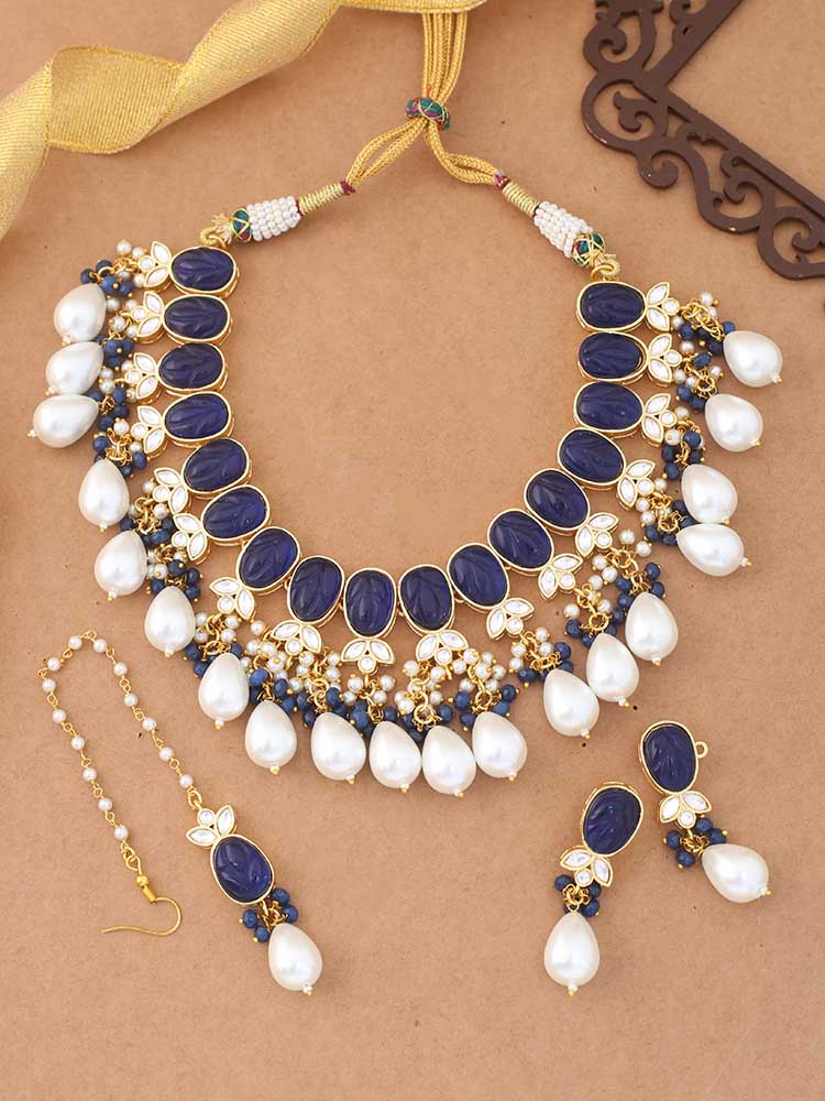 Navy Layina Jewellery Set